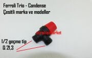 Ferroli condense emniyet ventili . Ferroli Trio emniyet ventili . 3 bar 1/2 iki taraf geçme tip plastik ( 93180014250 )(TR) MEC Hydronic Solutions .