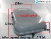 Vaillant ecotec pro vuw yoğuşmalı kombi genleşme tankı 10 Lt 3/8 dişli Kare tip ÖNAYSAN RFC1000 ( 93180006309 )(Ebad ölçüleri 438x250x111mm)