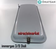 immergas eolo star genleşme tankı . Önaysan RFB0700 . 6 Lt 3/8 Dişli Dik Tank . Montaj üsten Yukarı Tırnaklı ( KK01.90.037 ) Ebad ölçüsü (49x20x5,5cm) immergas mini eolo genleşme tankı . 1.015138 .