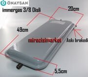 immergas eolo star genleşme tankı . Önaysan RFB0700 . 6 Lt 3/8 Dişli Dik Tank . Montaj üsten Yukarı Tırnaklı ( KK01.90.037 ) Ebad ölçüsü (49x20x5,5cm) immergas mini eolo genleşme tankı . 1.015138 .