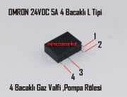 Bosch 118 - 126 Büyük Kırmızı Trafolu ana kart için Gaz valfi ve Pompa Rölesi ( 93180001100 )(PRC) OMRON G5NB Röle . 24VDC 5A 250VAC ince L Tipi 4 bacaklı . ebad ölçüleri (20x7x15mm)