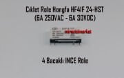 Bosch kombi ana kart Rölesi . Ciklet ince slim Hongfa HF41F 24-HST 24VDC(6A 250VAC-6A 30VDC) Beyaz ( 93180001170 )(PRC) Yan yana 4 bacaklı . Ebad ölçüsü (28x15x5mm) Ciklet röle .