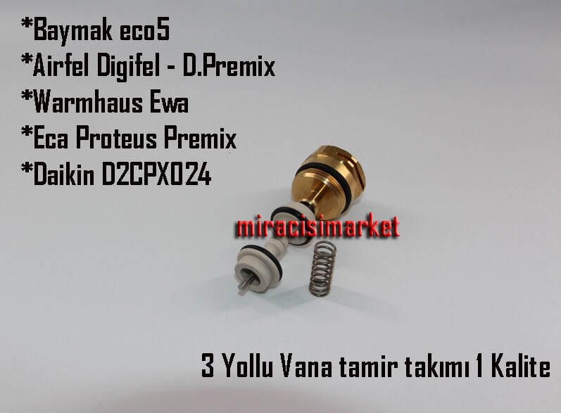 Baymak ECO5 tamir takımı . Pirinç+Plastik Orjinal Kalite ( KK01.95.468 )(TR) Airfel digifel premix tamir takımı . Warmhaus Ewa tamir takımı .  Eca proteus premix tamir takımı . Daikin D2CPX024 tamir takımı .