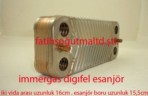 Airfell digifel eşanjör  12.Plakalı SWEP Üstü tırtıklı ( KK01.96.728 ) airfel dijifel eŞanjör Airfell Digifell Kombi Plaka Eşanjör