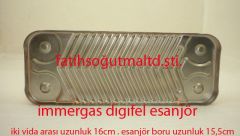 Airfell digifel eşanjör  12.Plakalı SWEP Üstü tırtıklı ( KK01.96.728 ) airfel dijifel eŞanjör Airfell Digifell Kombi Plaka Eşanjör