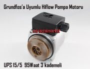 Grundfos pompaya uyumlu . kombi pompası HIFLOW UPS 15-5 95Waat 3 kademeli ( 93180006710 )(PRC) Grundfos pompaya uyumlu Muadil üründür. Grundfos uyumlu pompa motoru .
