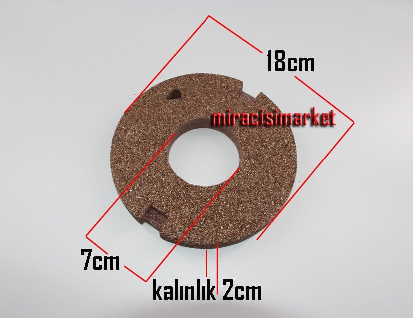 Eca Proteus Premix amyant . Yuvarlak ÖN Kapak için . İzole TAŞ Kahverengi . ECA ORJİNAL ÜRÜN  ( 93180007538 )(TR)  Çap.18cm Ortası açık . 1 delikli . kenarlarda 2 çeltik var . Warmhaus kombi amyant .