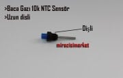 kombi baca gazı sensör . 10K NTC Sensör Uzun Saplı Dişli Jack Geçme iki uçlu soket ( 93180007213 )(TR)