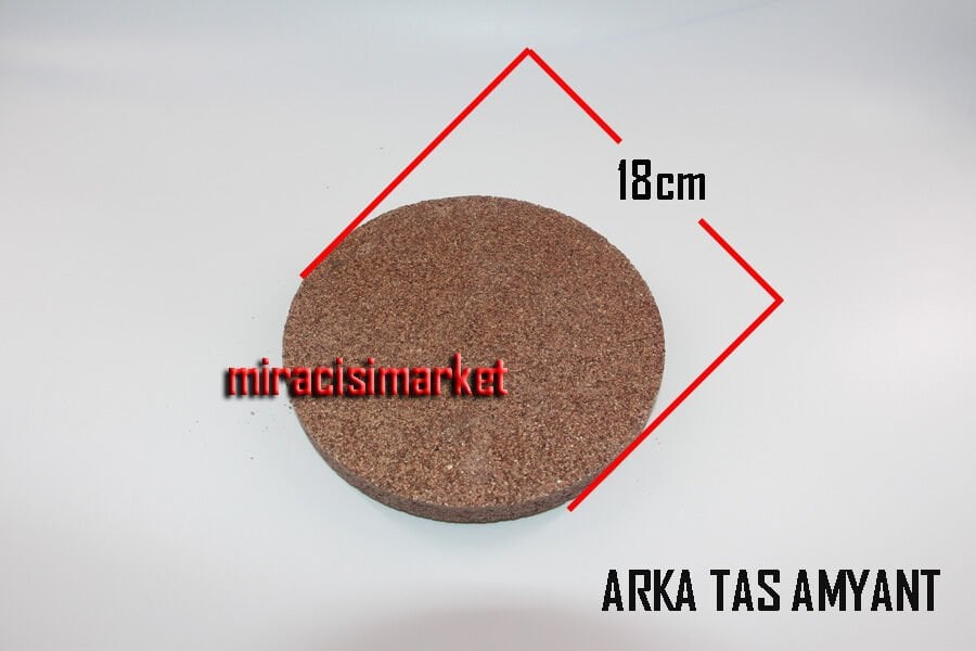 Eca proteus premix Arka amyant . izole Taş kahverengi ( 93180007541 )(çap.18 cm)  Warmhaus amyant .