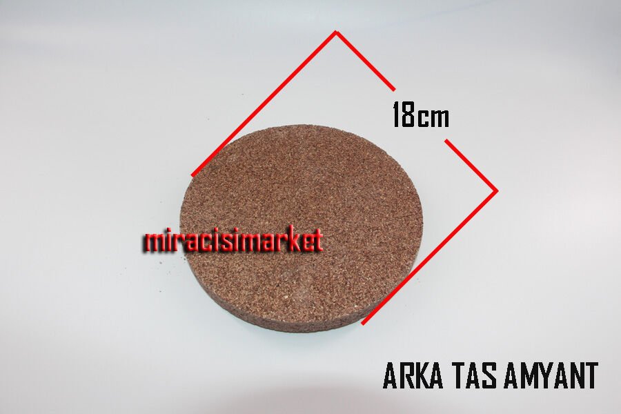 Eca proteus premix Arka amyant . izole Taş kahverengi .  ECA ORJİNAL ÜRÜN ( 93180007541 )(çap.18 cm)  Warmhaus amyant .