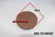 Eca proteus premix Arka amyant . izole Taş kahverengi .  ECA ORJİNAL ÜRÜN ( 93180007541 )(çap.18 cm)  Warmhaus amyant .