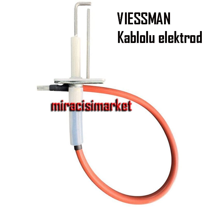 Viessmann W50 ateşleme elektrodu . ikili . kablo uzunluk 31cm . soket dişi ( 93180003987 )(TR) Viessmann kombi ateşleme elektrodu .
