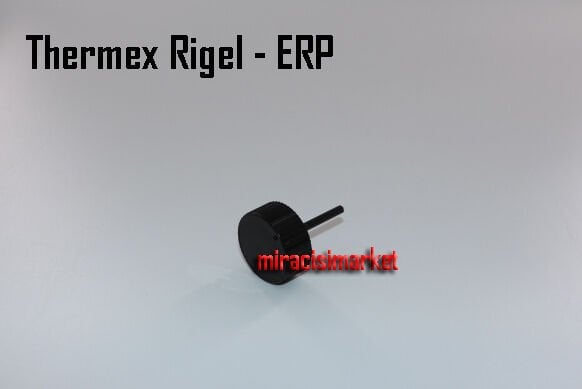 Thermex rigel düğme . Büyük - Tırnaksız - P7 . Orjinal Ürün . Siyah Plastik Uzun milli ( 93180002830 ) Çeşme ve Petek ayar düğmesi . Thermex rigel erp düğme .