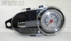 Kombi tank basınç ölçer Metal Gövdeli Kadranlı Manuel tip ( KK01.96.905 ) ( Rahat Okuma için kilitleme butonlu )