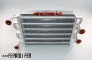 Ferroli fer Ana eşanjör . Yanma odası 22cm, Borular Geçme uzun 5mm .2 başta 2 Ortada 2x3/4 - 2x1/2 ( 93180008050 ) (PRC)