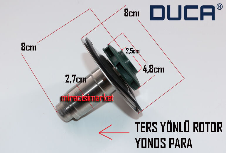 Wilo Ters yönlü Yonos Para TSL12/6 . Bosch - Buderus pompa rotoru 15/6 yeşil minik rotorlu ( 93180006822 ) Duca WER15-6 PWM ERP . Buderus ters yönlü yonos para TSL ROTOR