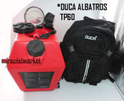 Kombi tesisat temizleme makinası . Duca Albatros TP60 . Descaling pump . Çantalı Tip +Sırt Çantası ( KK01.98.094 )(PRC) Maximum 3,5bar . tank kapasite 15Lt . Ağırlık 10Kg . Petek temizleme makinası