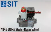 immergas gaz valfi . Sigma 845 Beyaz - Siyah Bobinli iki taraf dış dişli ( 93180007400 ) mdmax 9vdc . Ev1-Ev2 230V . Baymak baxi gaz valfi . sit 0845063