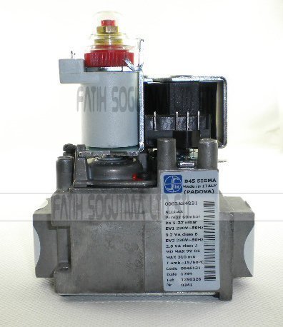 Baymak Lambert Gaz Valfi Sigma 845 Beyaz Bobinli . Flanşlı . mdmax 9Vdc ( KK01.96.996 ) Baymak Falke Gaz Valfi .